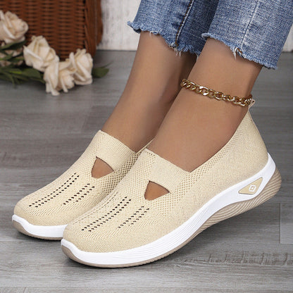 Damen Slipper Atmungsaktiv Elastisch Komfortabel