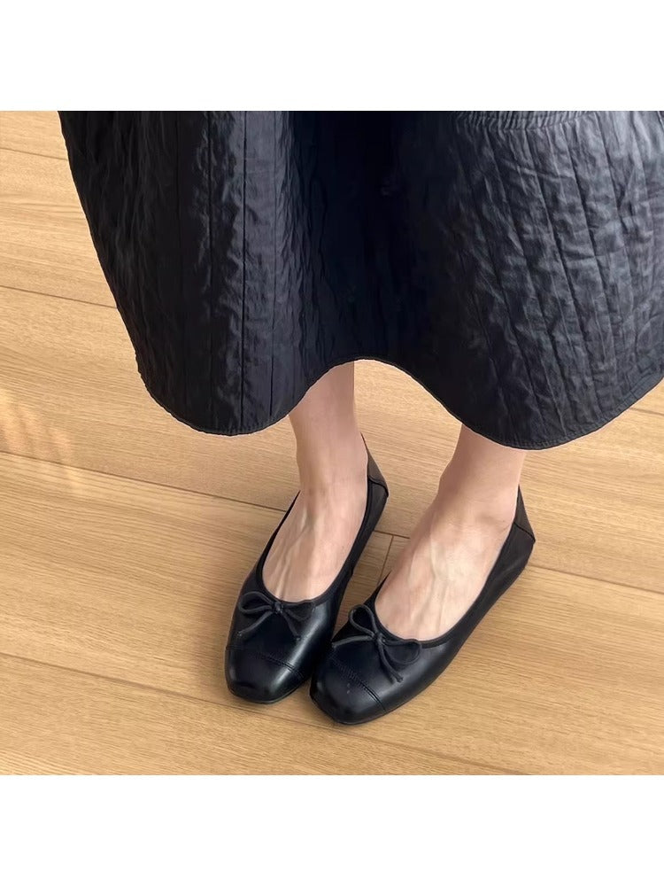 Damen Ballerinas Bequem Elegant Schleifen-Design