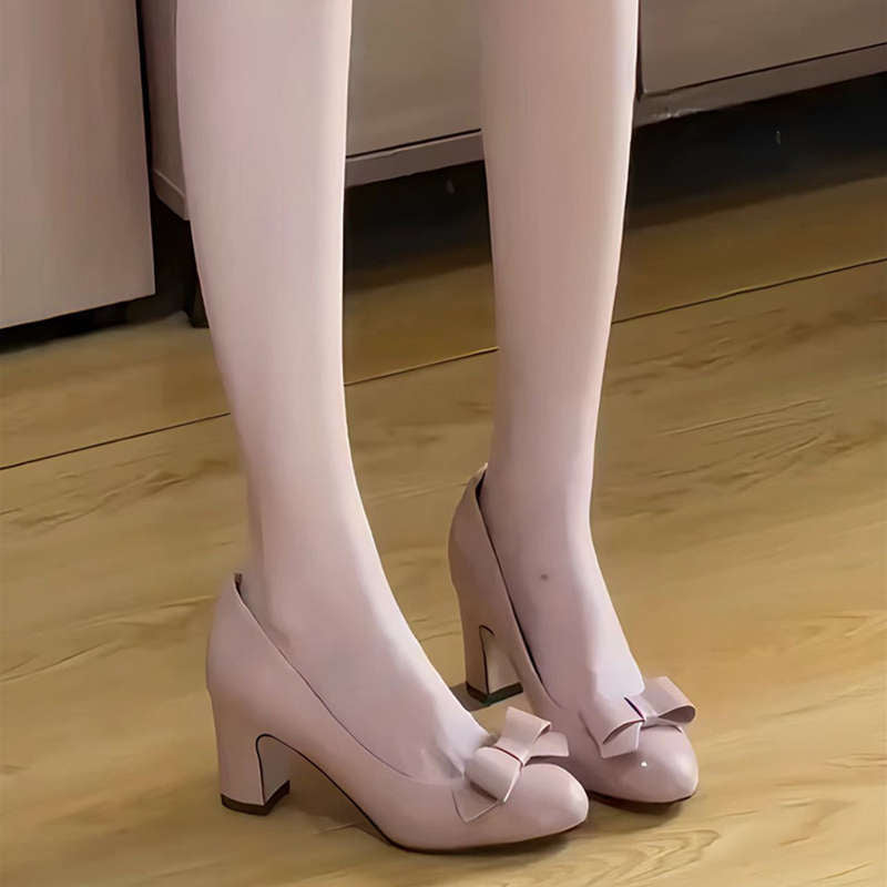 Damen Pumps Elegante Schleifendekoration Klassisch