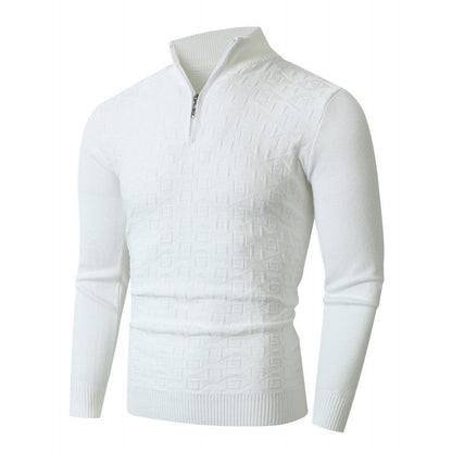 Herren Strickpullover Hochwertig mit Reißverschluss Modern