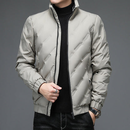 Herren Steppjacke Übergangsjacke Warm mit Hochkragen - BerlinGlamour