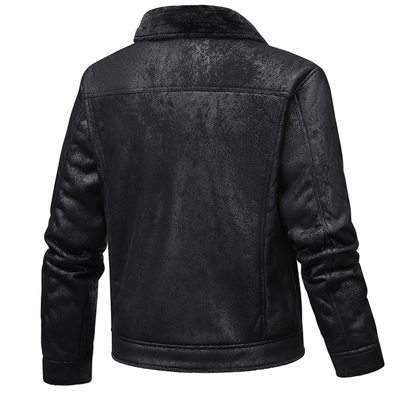 Herren Winterjacke Steppjacke Modern mit Applikationen