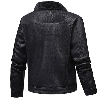 Herren Winterjacke Steppjacke Modern mit Applikationen
