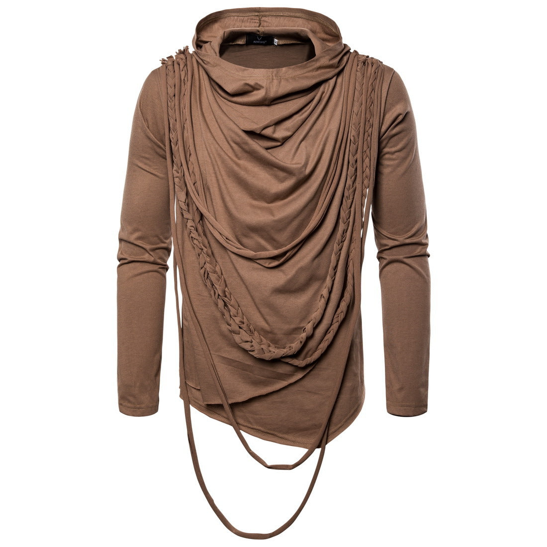 Herren Kapuzenshirt Asymmetrisch Modern mit Dekoration