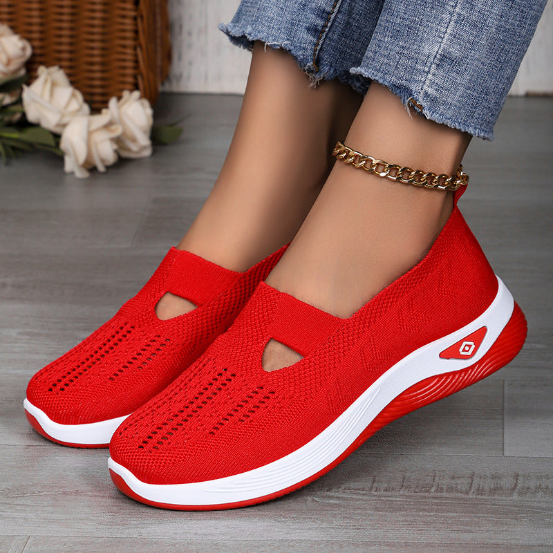 Damen Slipper Atmungsaktiv Elastisch Komfortabel