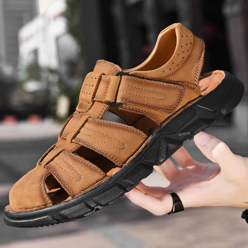 Herren Sandalen Leder Bequem Sommer - BerlinGlamour