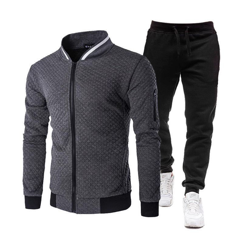 Herren Trainingsjacke Sportlich Stehkragen mit Hose