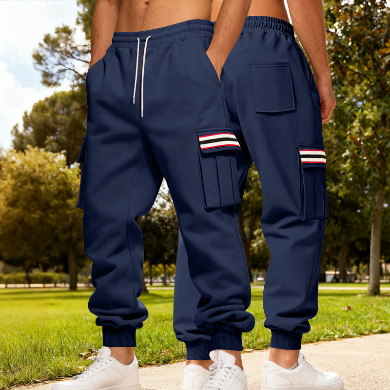 Herren Cargo-Hose Robust Bequem Grau