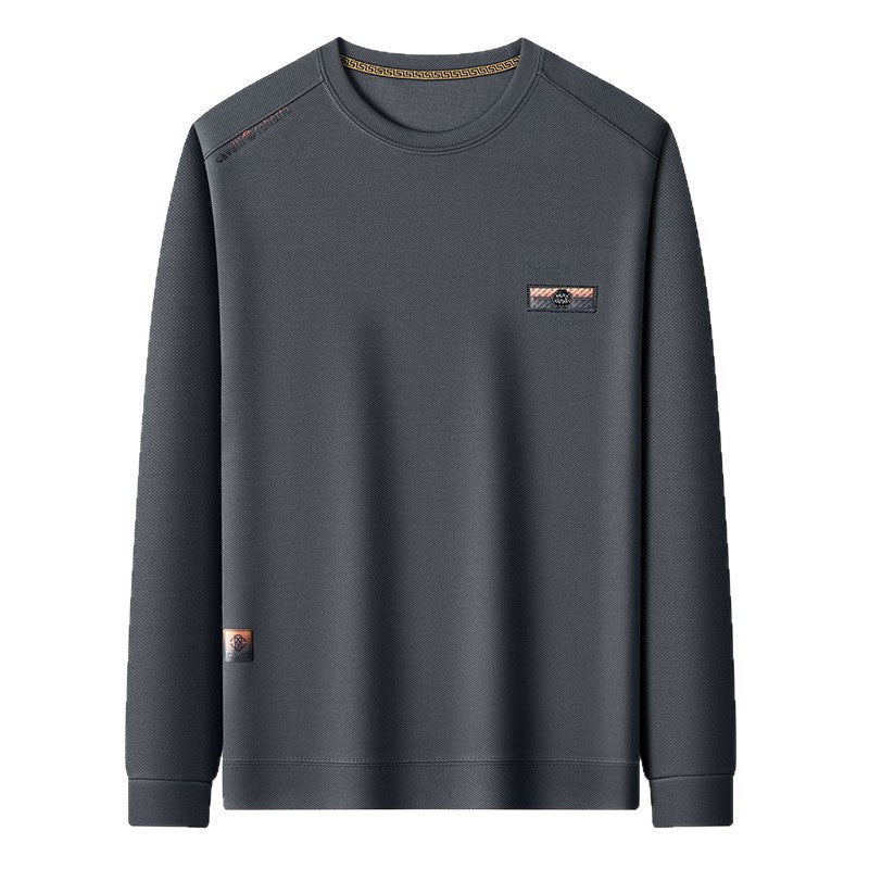 Herren Sweatshirt atmungsaktiv mit Sportstruktur Grau