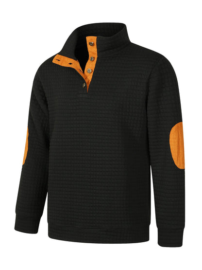 Herren Sweatpullover Bequem Mit Knöpfen Modern