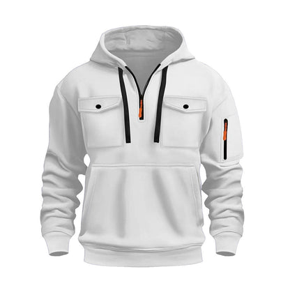 Herren Funktionspullover Warm mit Taschen Outdoor - BerlinGlamour