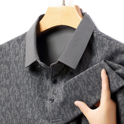 Herren Poloshirt Modern Strukturiert Kragen Style