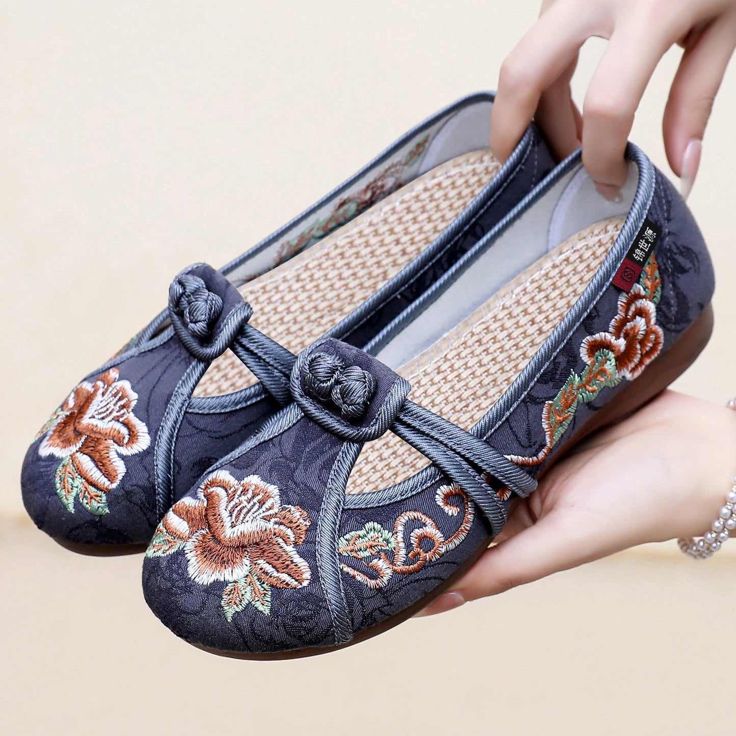 Damen Ballerinas Elegante Handbestickt HeidiMODE - BerlinGlamour