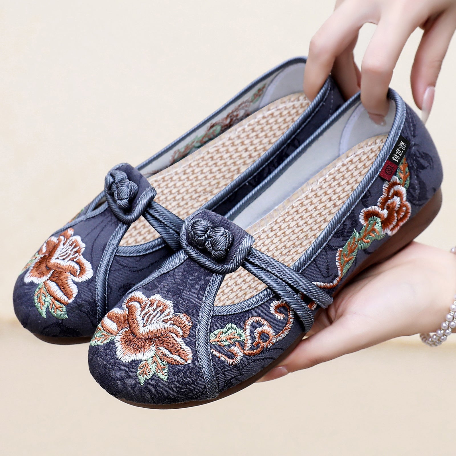 Damen Ballerinas Elegante Handbestickt HeidiMODE - BerlinGlamour