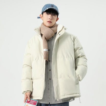 Herren Daunenjacke Warm Kapuze Wasserabweisend Modern