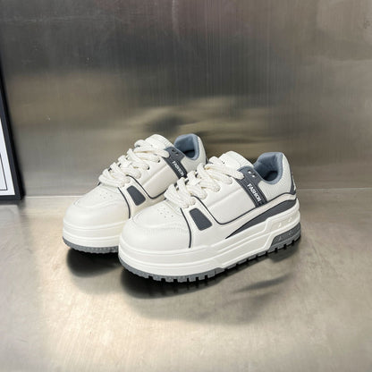 Damen Sneaker Plateau Schuhe Atmungsaktiv