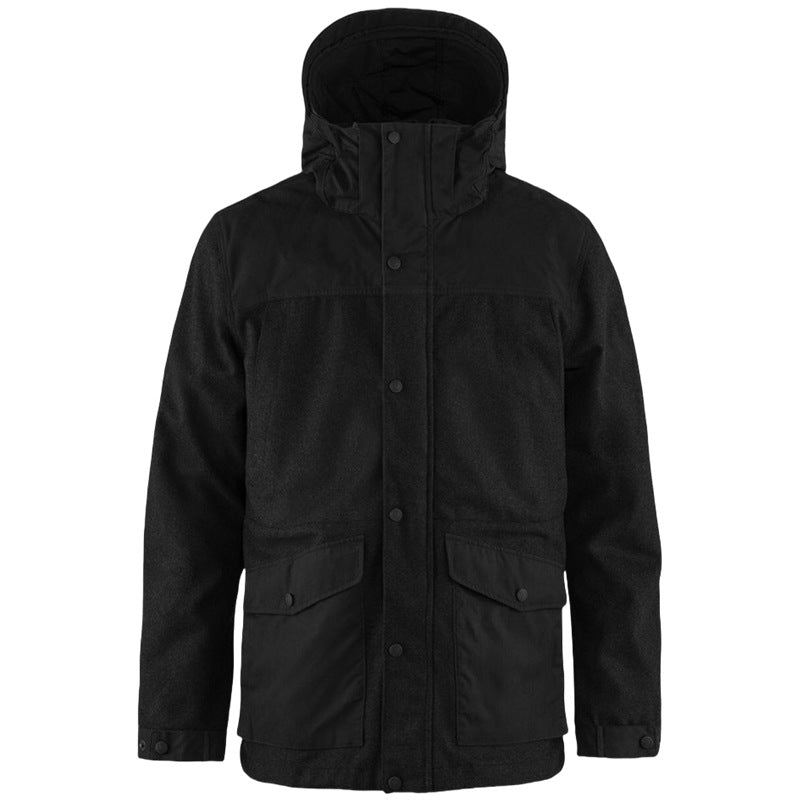Herren Parkajacke Waterproof mit Abnehmbarer Kapuze