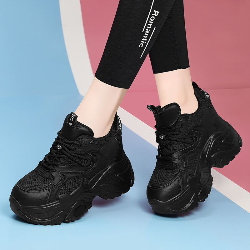 Damen Plateausneaker Sportlich Atmungsaktiv Größe 36-41