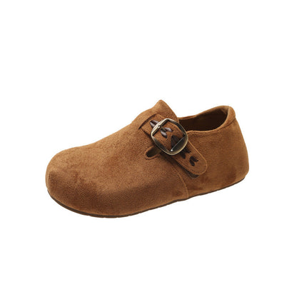 Damen Clogs Bequem Kunstleder Modisch Schnalle