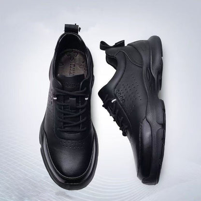 Damen Ledersneaker Sportlich Atmungsaktiv Komfortabel