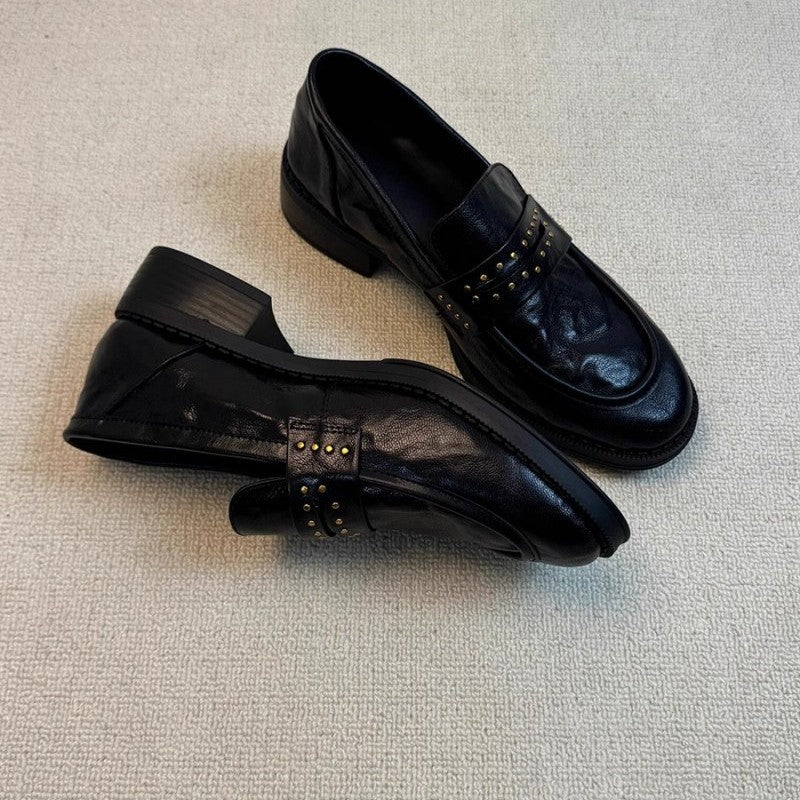 Damen Mokassins Elegante Nieten Schuhe Frauen Schuhe Modisch