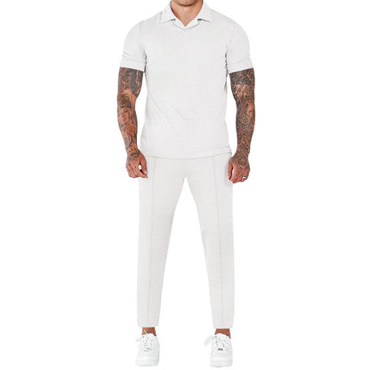 Herren Freizeitanzug Set Modern Strukturmuster Elegant