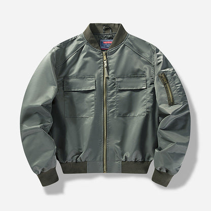 Berlin-Glamour-Bomberjacke mit Taschen und modernem Design