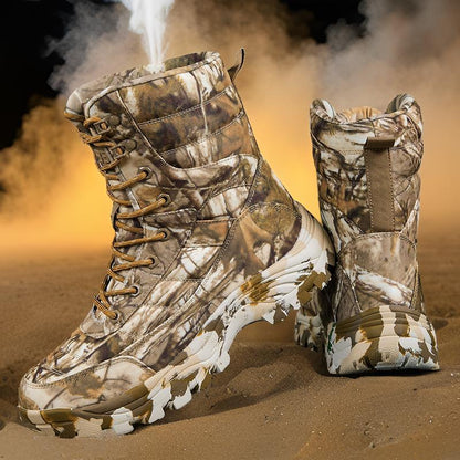 Herren Jagdstiefel Wasserdicht Rutschfest Knöchelschutz Hoch