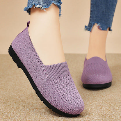 Damen Slip-On Schuhe Elastisch Bequem Freizeit - BerlinGlamour