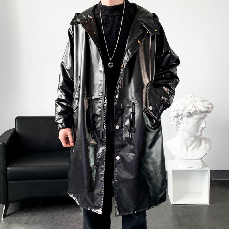 Herren Regenjacke Reflektierend Wasserdicht mit Kapuze