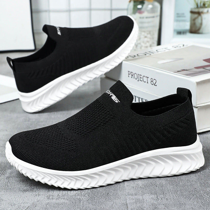 Damen Sneaker Leicht atmungsaktiv Freizeitschuhe Weiss Schwarz - BerlinGlamour