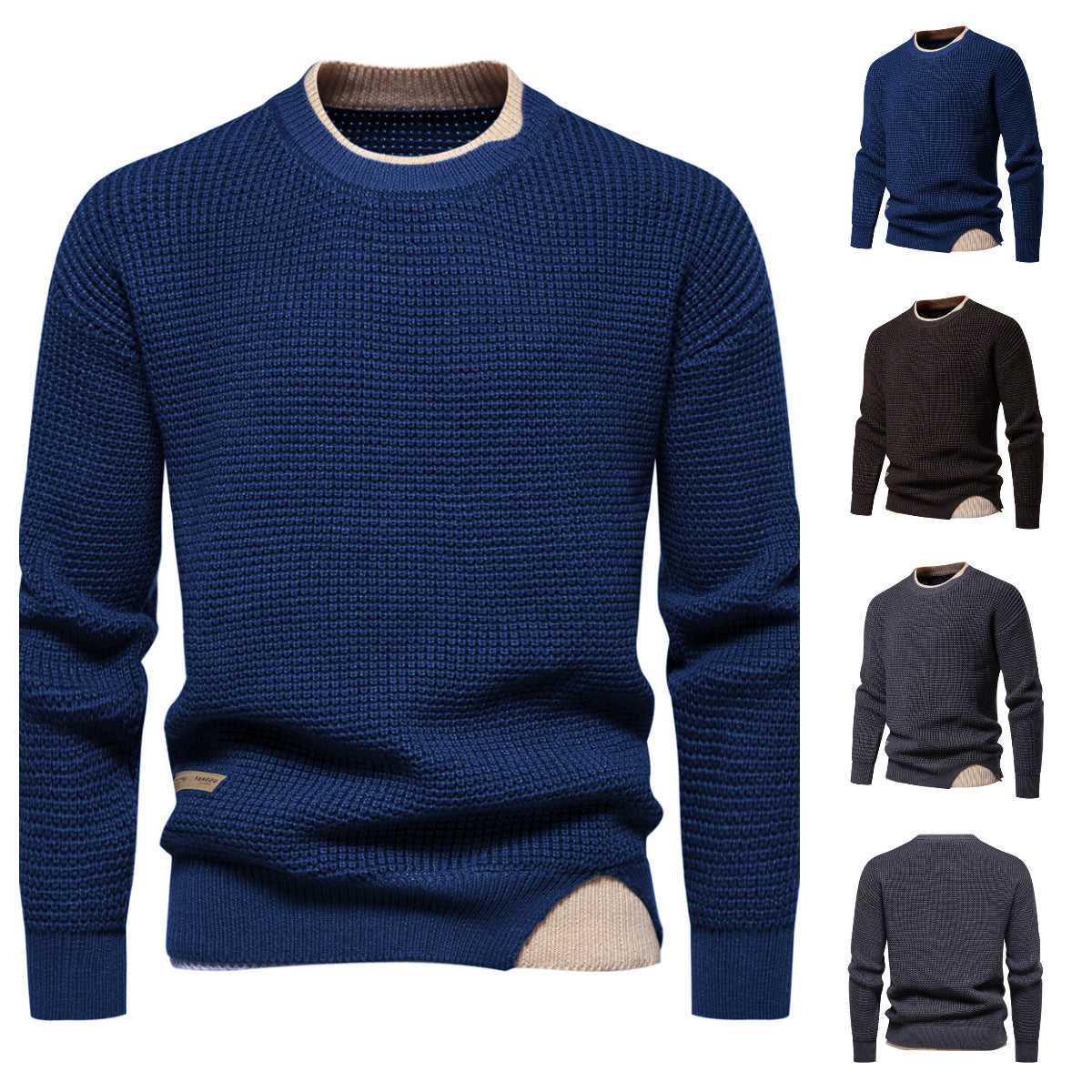 Herren Pullover Strick Modern Glamour Style