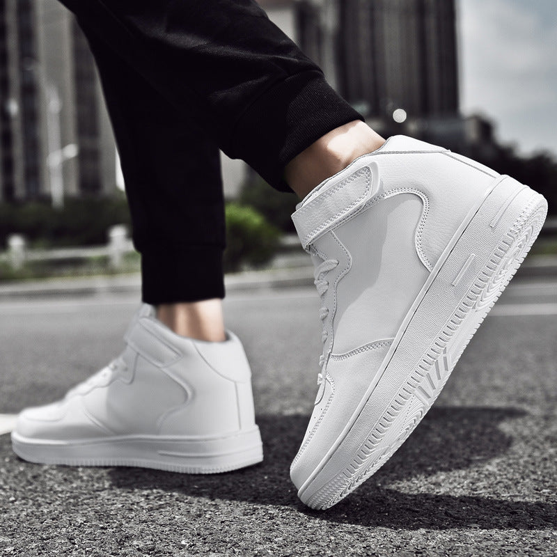Damen Sneaker High-Top verstellbarer Klettverschluss Mode Schuhe