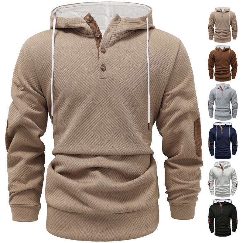 Herren Kapuzenpullover Sportlich Modern Strukturdesign