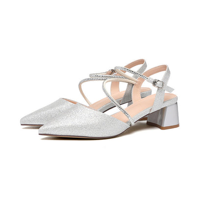 Damen Absatzschuhe Elegante Hochhackig Glitzer