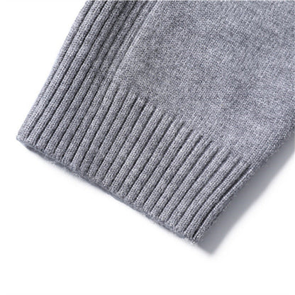 Herren Rollkragenpullover Merinowolle Weich Modern