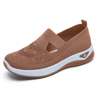 Damen Slipper Bequem Atmungsaktiv Knit Schuhe Warm