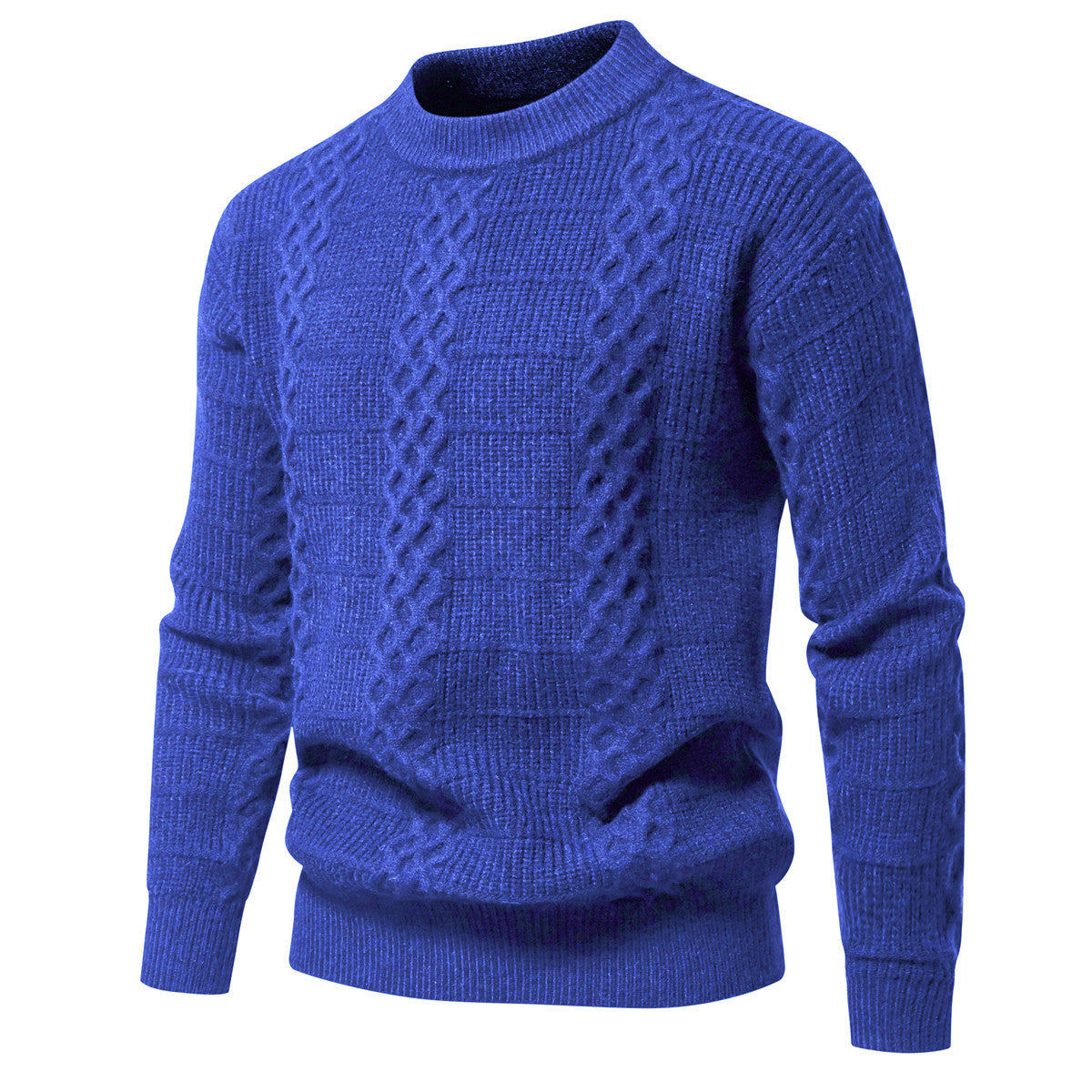Herren Strickpullover Hochkragen Modern Style