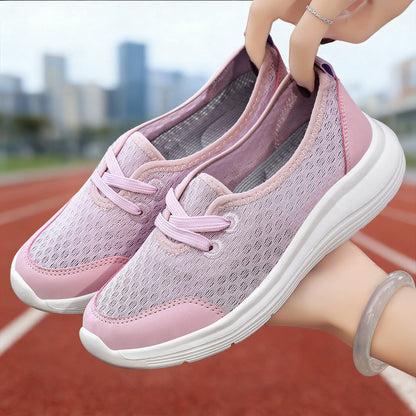 Damen Sneaker Atmungsaktiv Leicht Mesh Freizeitschuhe