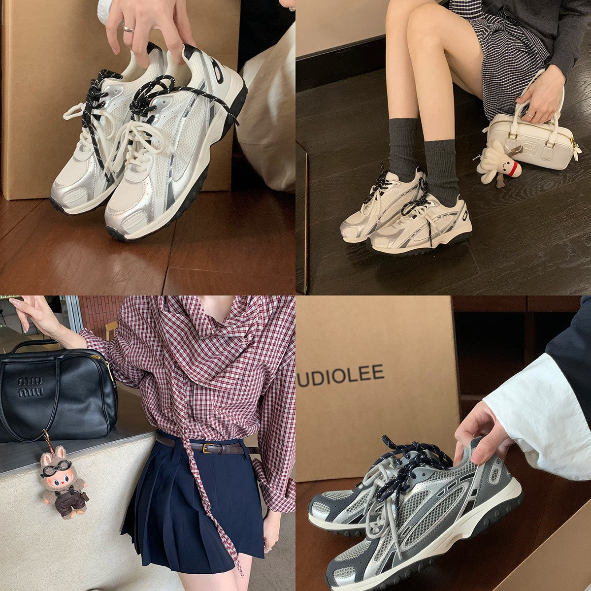 Damen Laufschuhe Sport Mesh Atmungsaktiv mit gepolsterter Sohle