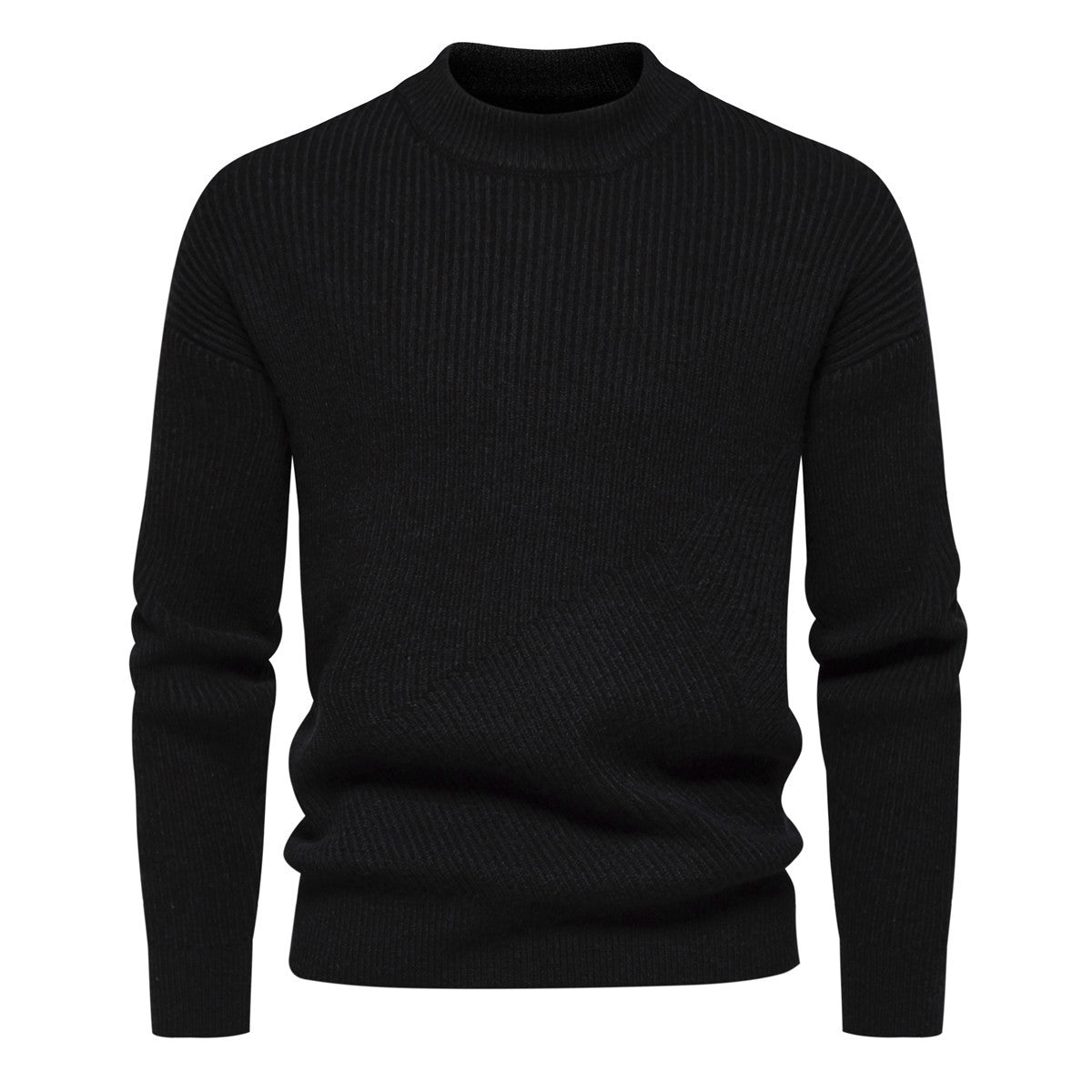 Herren Pullover Feinstrick Modern Rippenmuster Hochwertig