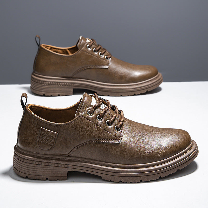 Damen Lederschuhe Elegantes Design Rutschfest Schwarze Schuhe