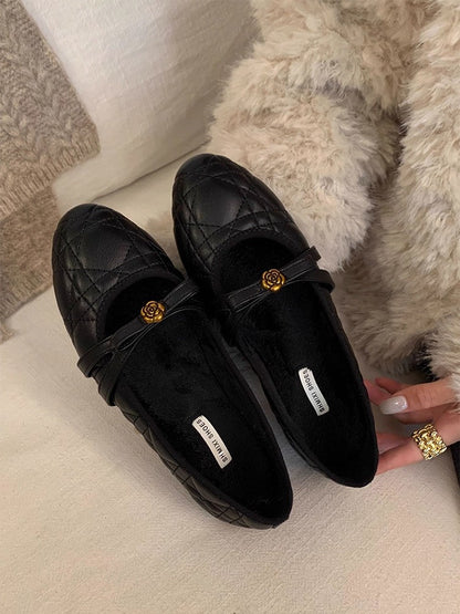 Damen Ballerinas Elegante Schuhe mit Riemen Optik