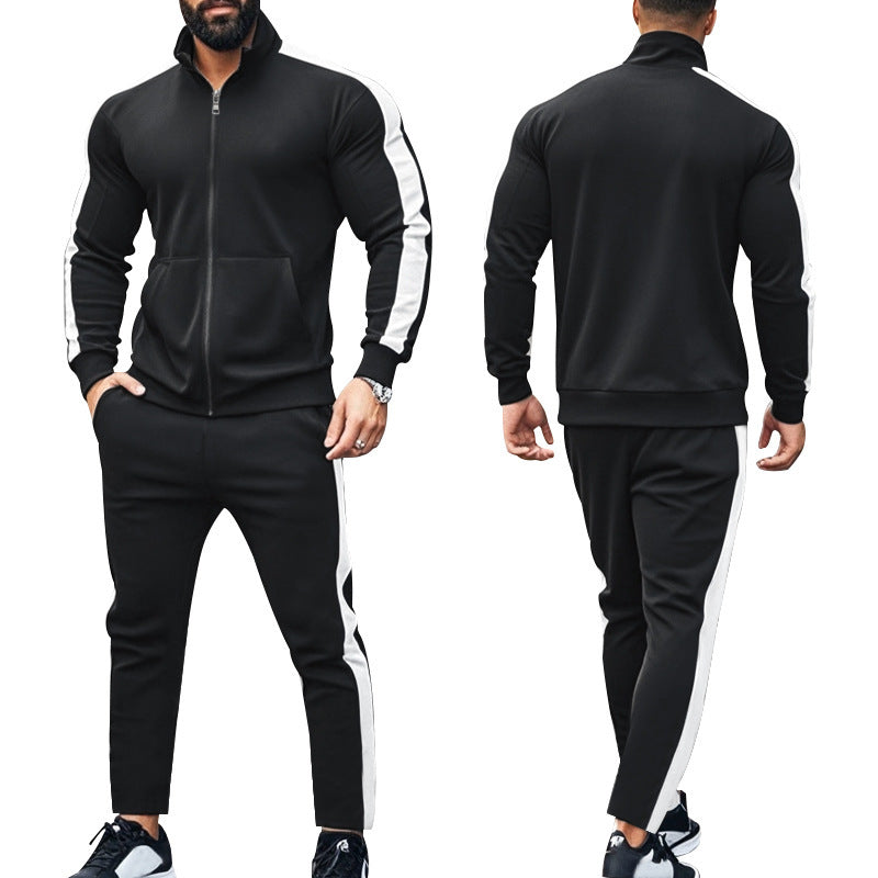 Herren Trainingsanzug Sportlich Modern mit Taschen