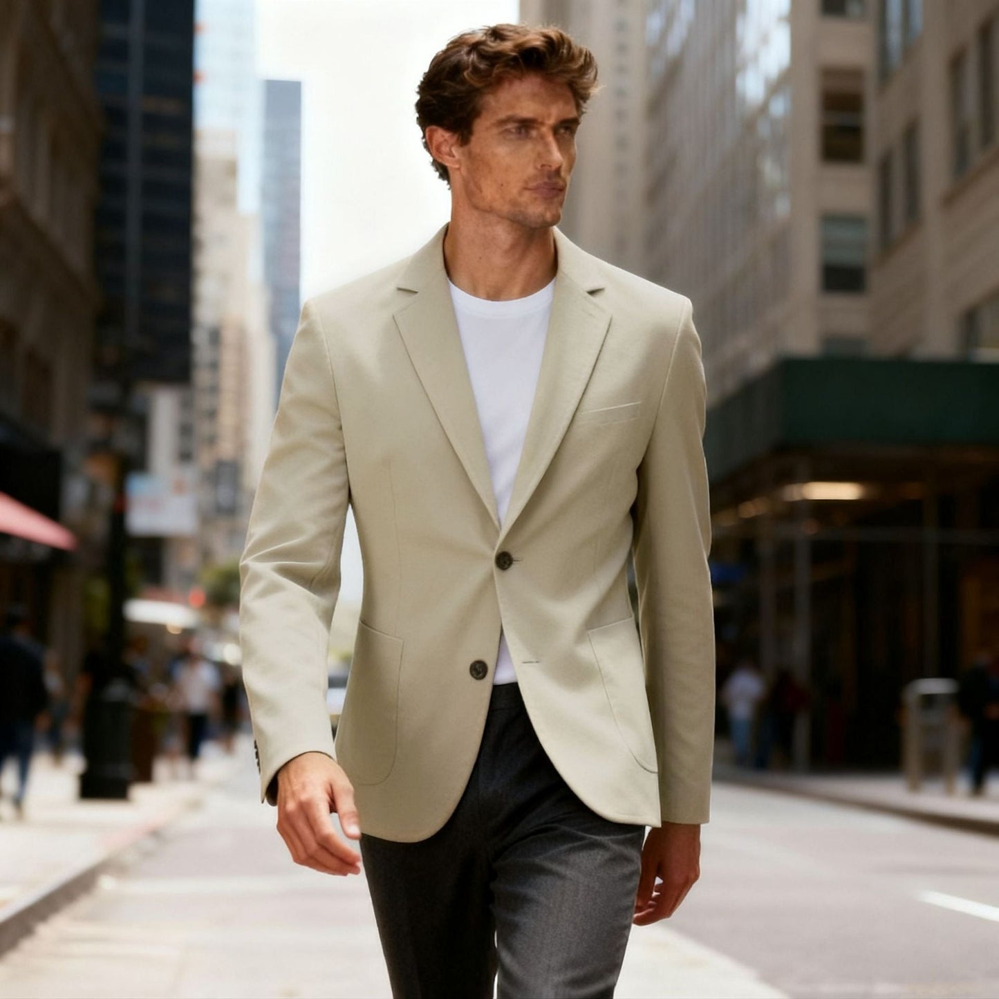 Herren Blazer Modern Regular Fit 2-Knopf-Modell - BerlinGlamour