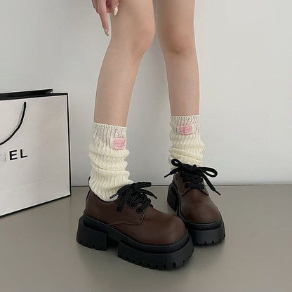 Damen Chunky Schuhe Hoch Dickes Profil Modern
