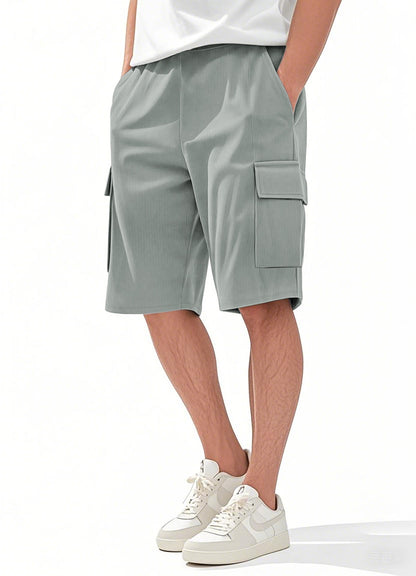 Herren Cargo Shorts Modern Streifen Design Praktisch