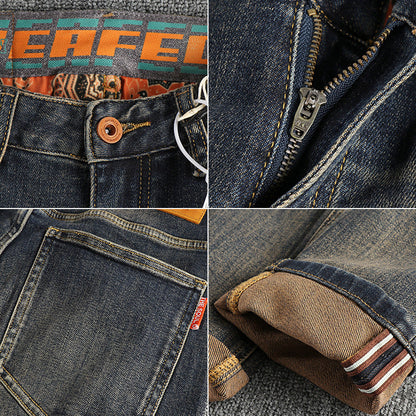 Herren Jeans Slim Fit Used Look Berlin Style