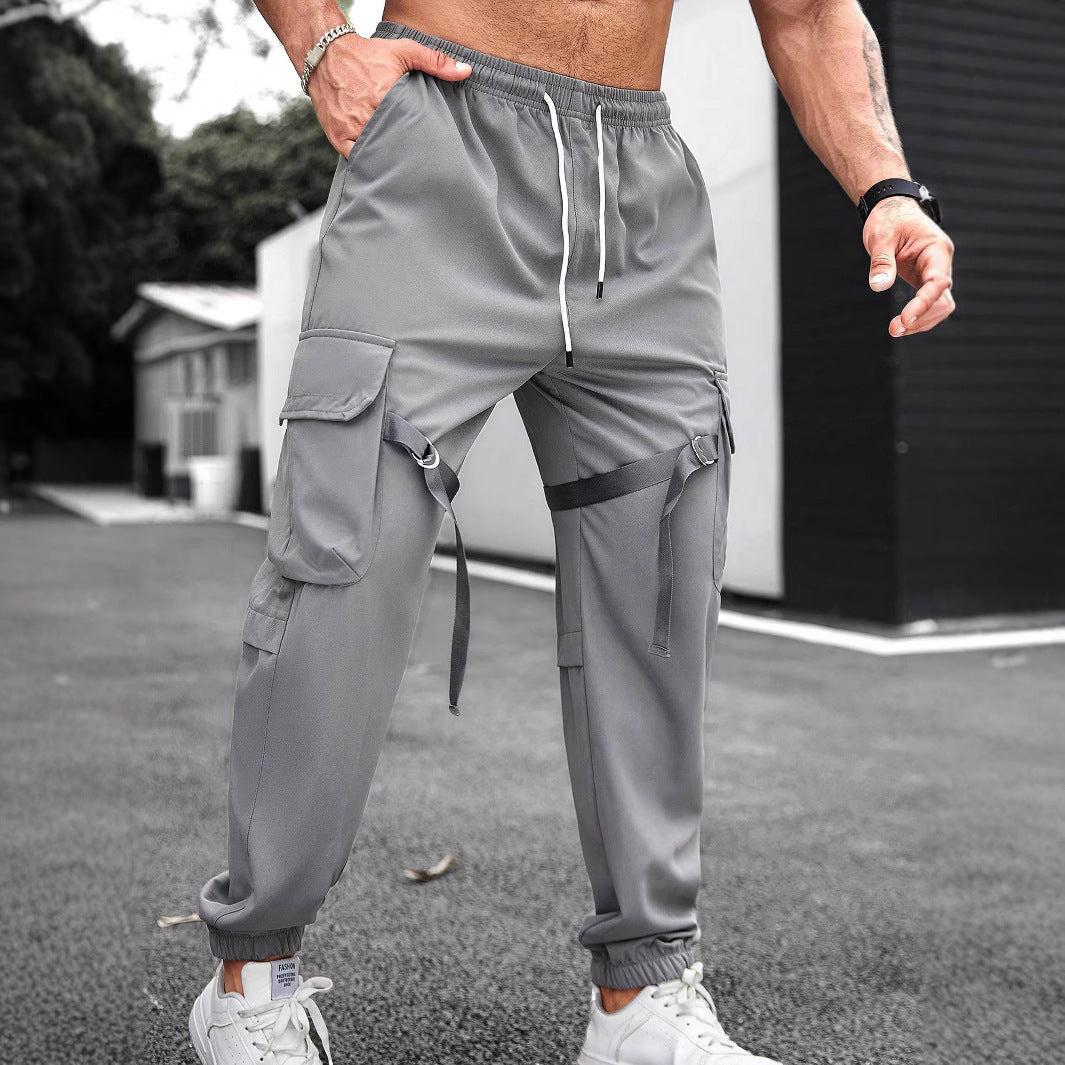Herren Trainingshose Cargo-Style mit Taschen Modern