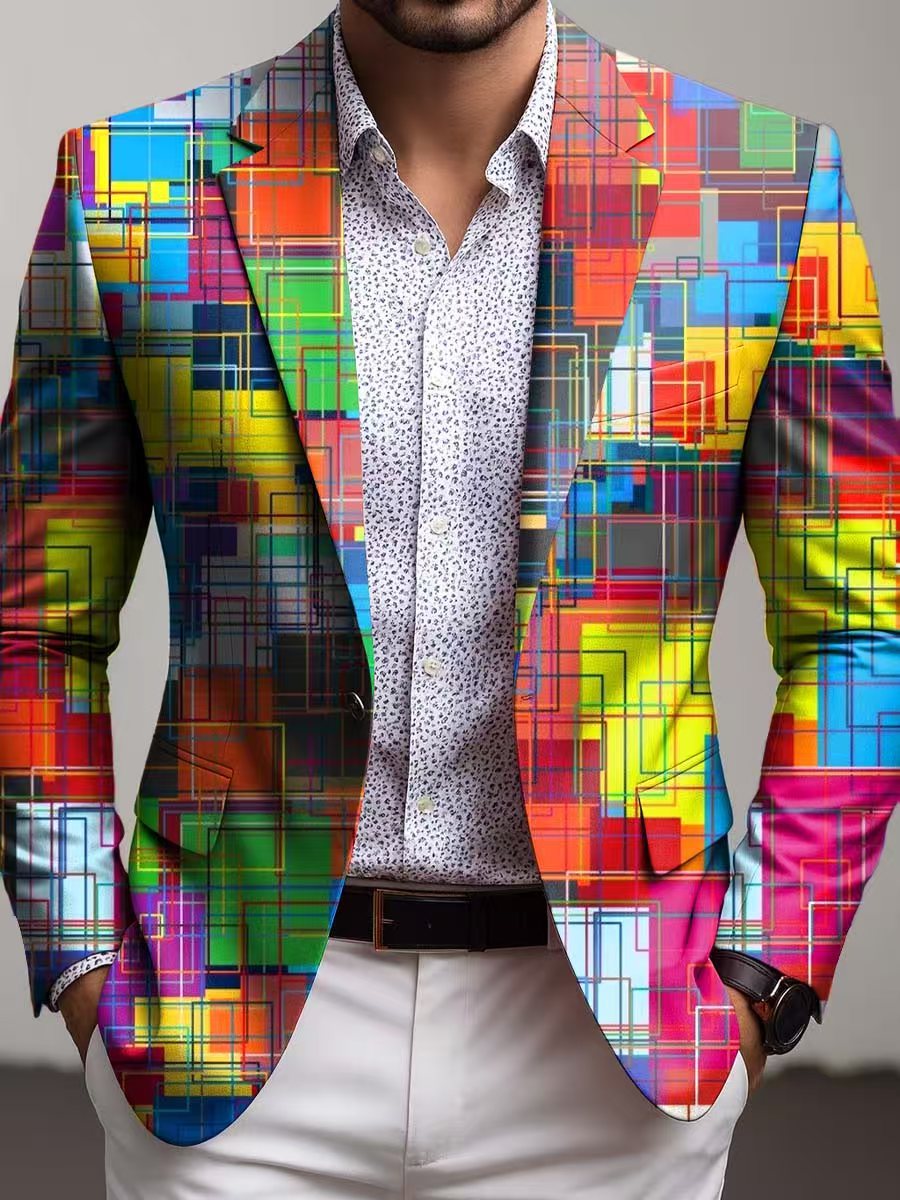 Herren Blazer mit Einstecktuch Modern Berlin Style